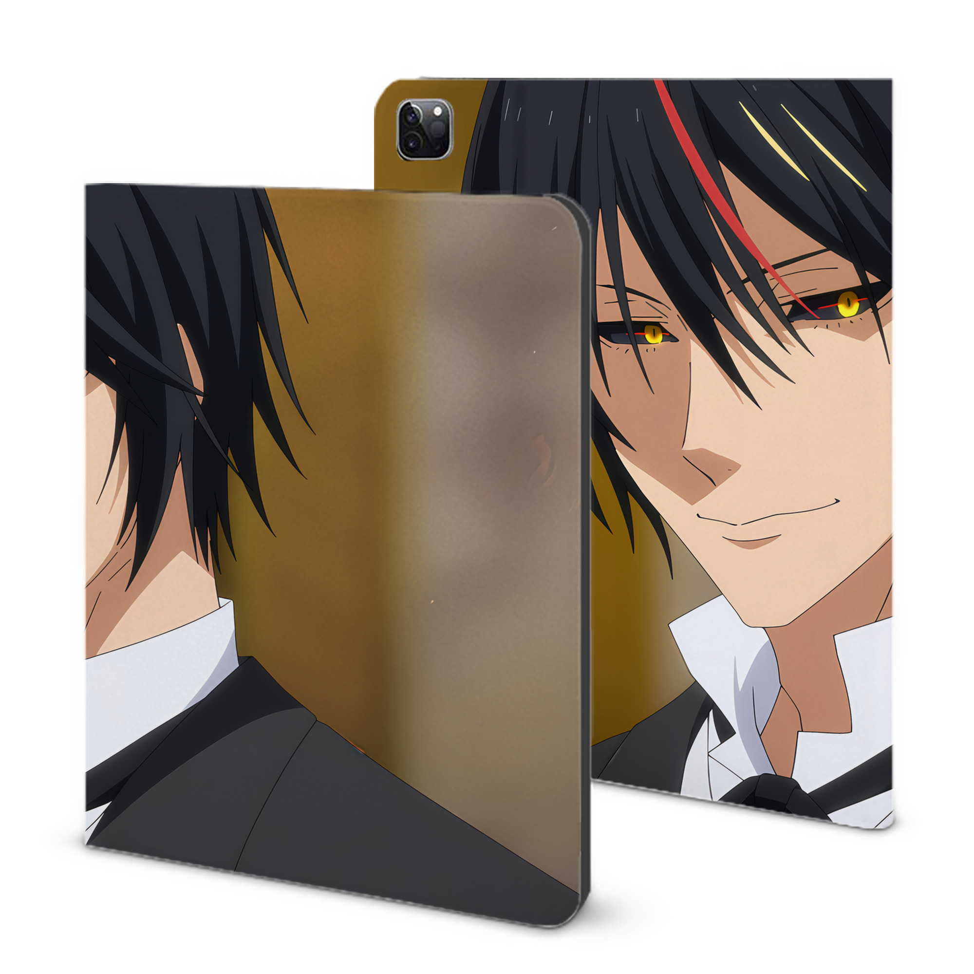（画像用） 転スラ Regarding Reincarnated to Slime IPad ケース ブック型 PUレザー TPU 耐衝撃 軽量 薄型 ペン収納なし 全面保護 IPad 各モデル対応